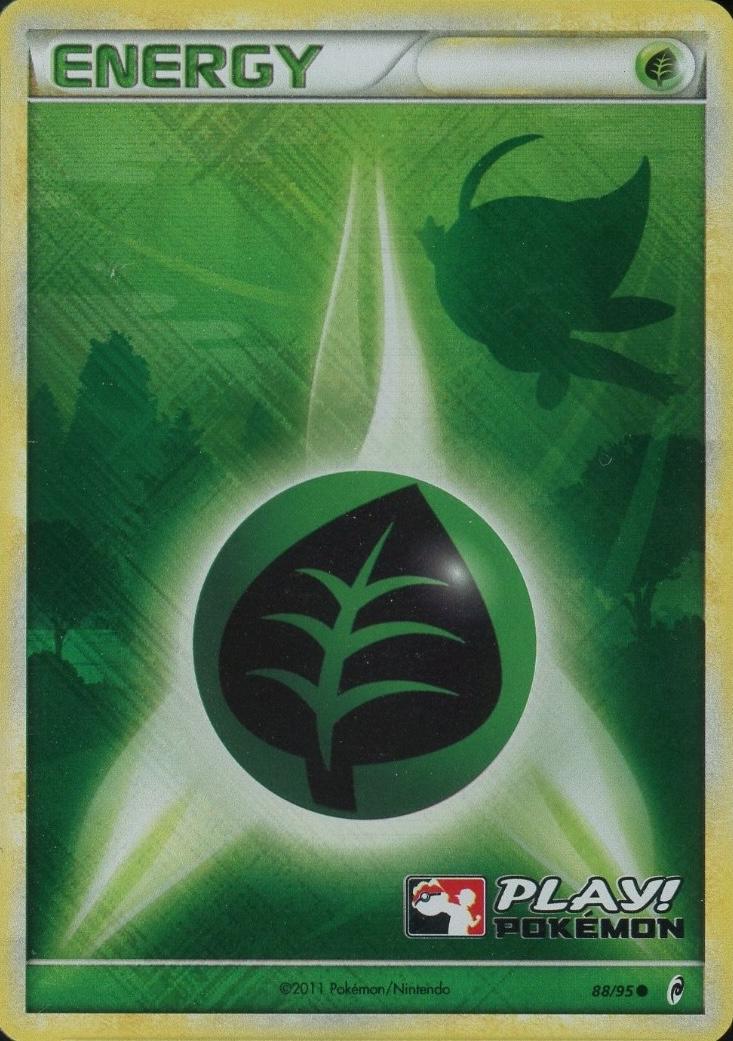 Call of Legends Grass Energy [Crosshatch-Play] Pokémon card